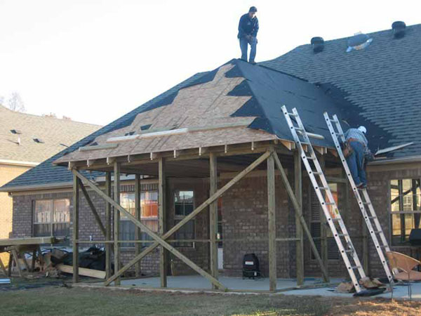Extended Roof Construction 1