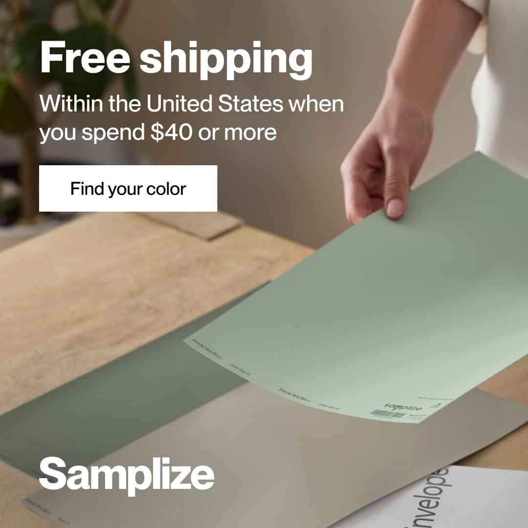 Samplize Peel-and-Stick Paint Samples Advertisement